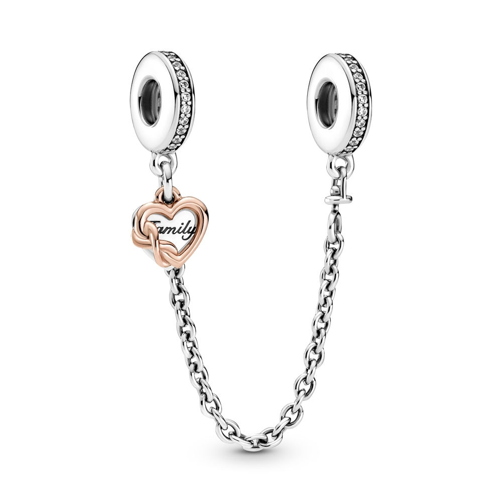 Pandora Family Two Tone Silver Safety Chain