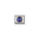 Thumbnail: Nomination Classic Gold Round Blue Lapis Stone Charm Link