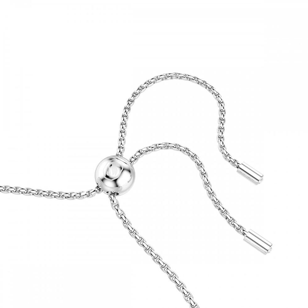 Thumbnail: Swarovski Double Matrix Round Cuts Tennis Adjustable Slider Bracelet