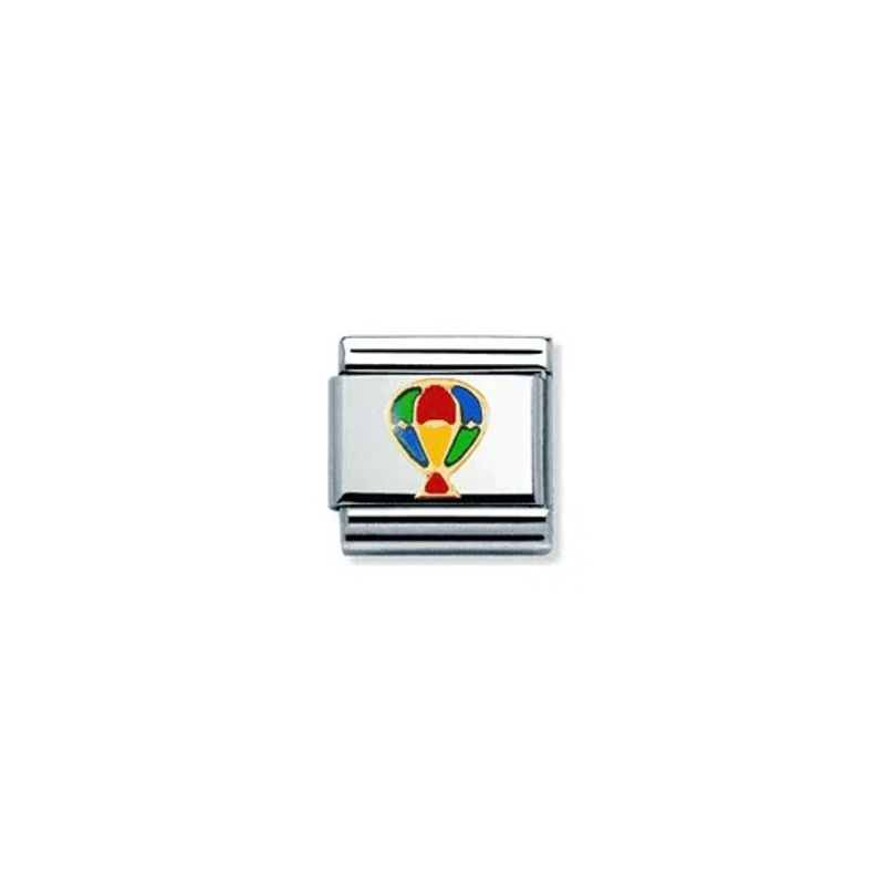 Nomination Classic Gold Coloured Hot Air Balloon Charm Link