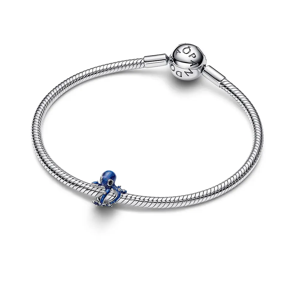 Thumbnail: Pandora Blue Octopus silver Charm