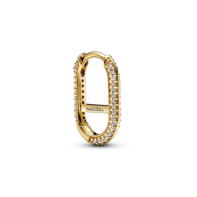 Pandora ME 14k Gold Plated Hoop Link Single Earring