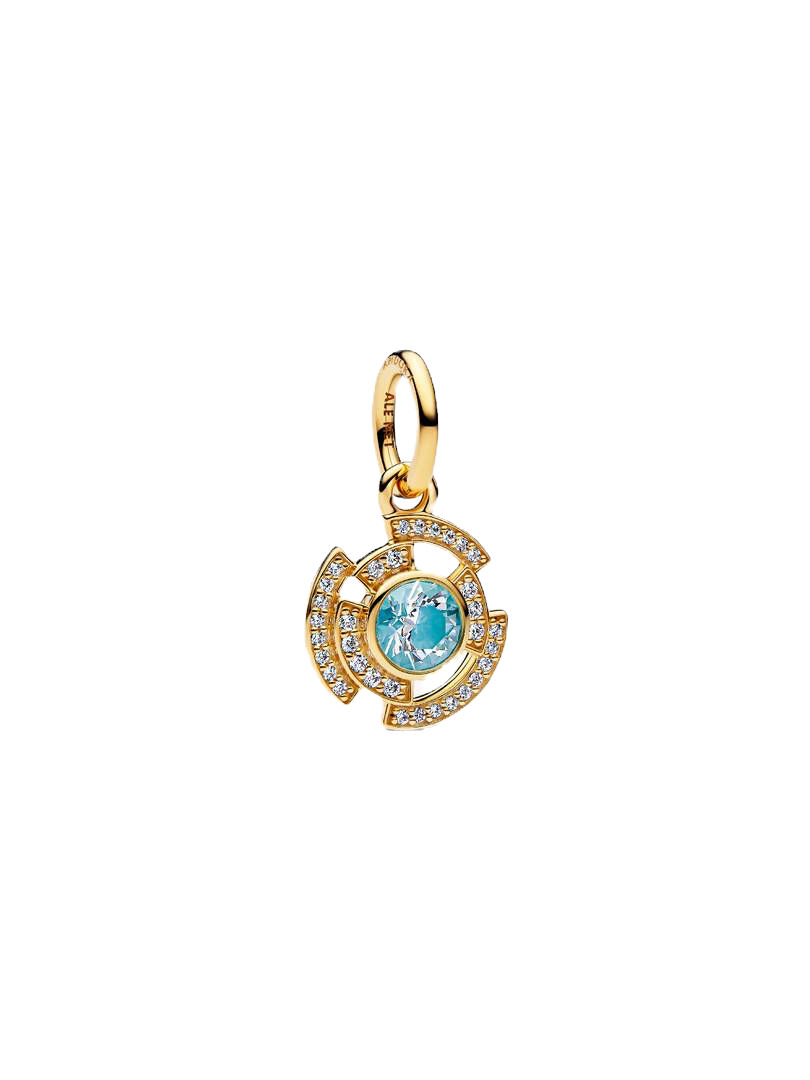 Pandora The Avengers Iron Man Arc Reactor Gold Plated Charm