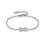 Thumbnail: Nomination Soffio D'Amore Infinity Bracelet with Clear CZ Crystals