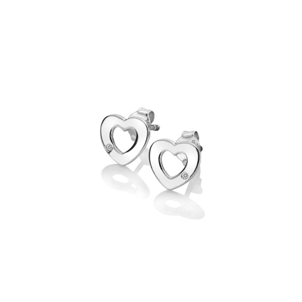 Hot Diamonds Sterling Silver Amulet Heart Earrings