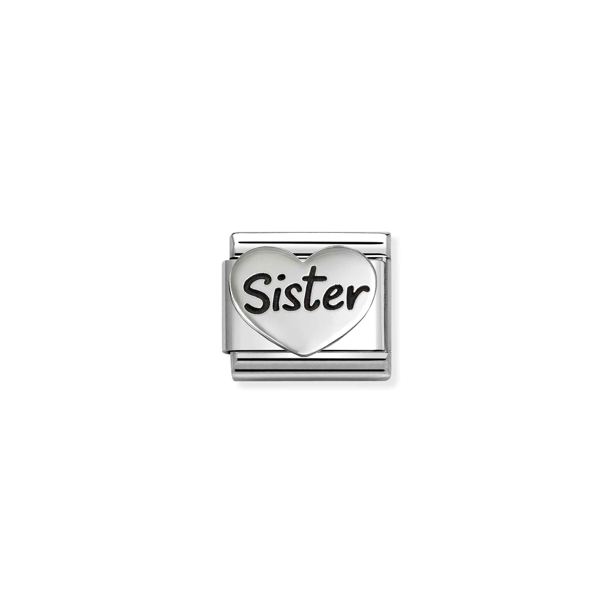 Nomination Classic Link Sister Heart Silvershine