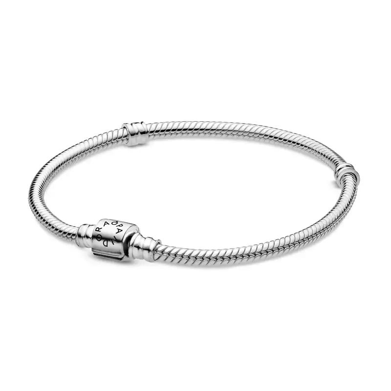 Pandora Small Barrel Clasp Silver Chain Bracelet