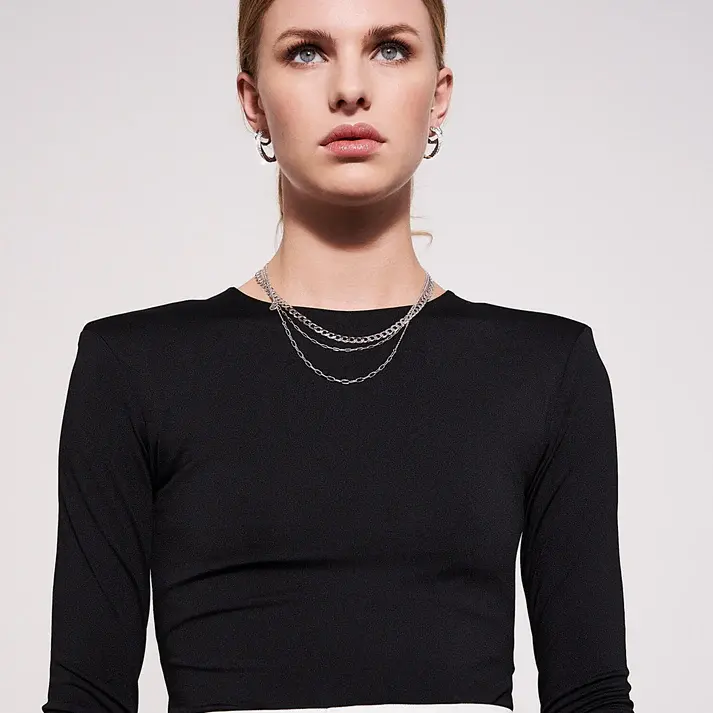 Thumbnail: Sif Jakobs Sterling Silver Due Chain Necklace