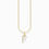 Thumbnail: Thomas Sabo Silver and Yellow Gold tone Initial F Necklace