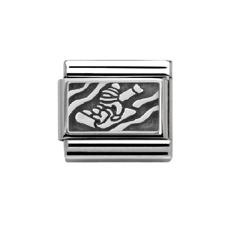 Nomination Classic Silvershine Snow Sledger Charm Link