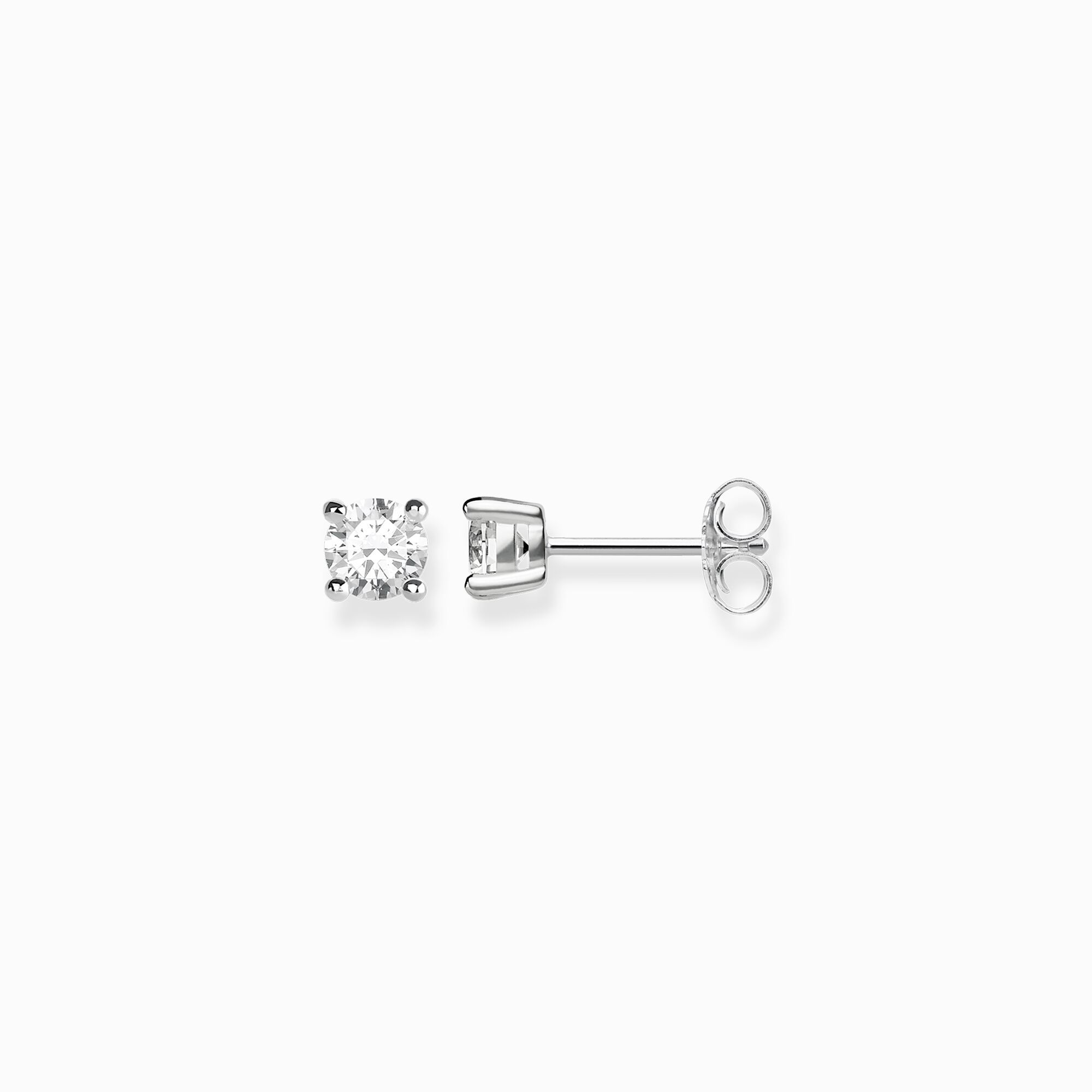 Thomas Sabo Silver Stud Earrings with Clear CZ Stones