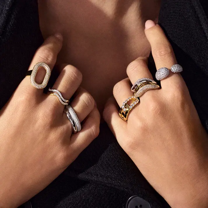 Thumbnail: Sif Jakobs Carrara Sterling Silver Clear CZ Ring