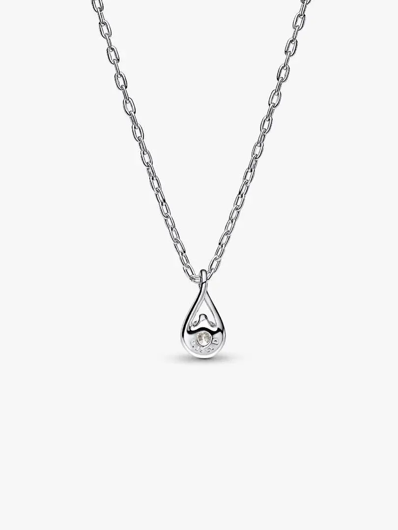 Thumbnail: Pandora Infinite Sterling Silver Lab-grown Diamond Pendant Necklace 0.15 ct