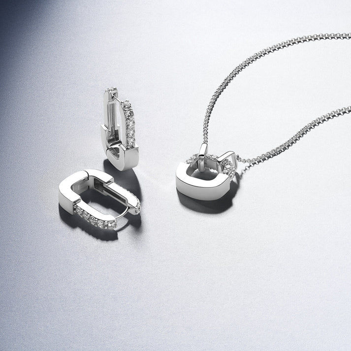 Thumbnail: Sif Jakobs Sterling Silver Maratea Necklace with Clear Zirconia
