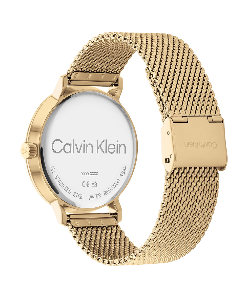 Thumbnail: Calvin Klein Modern Yellow Gold Mesh Strap Watch 25200049