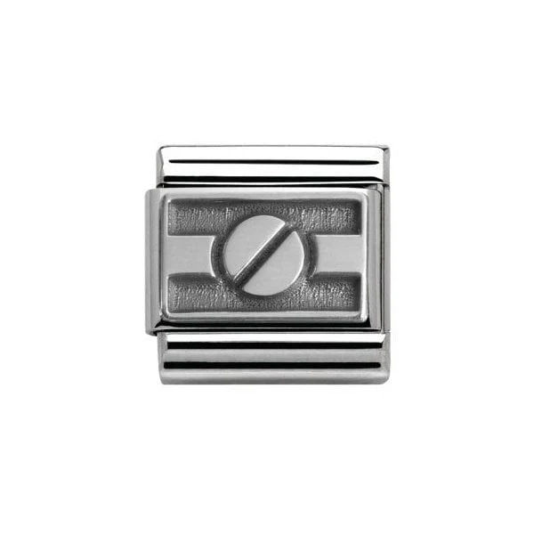 Nomination Classic Silvershine Screw Head Charm Link