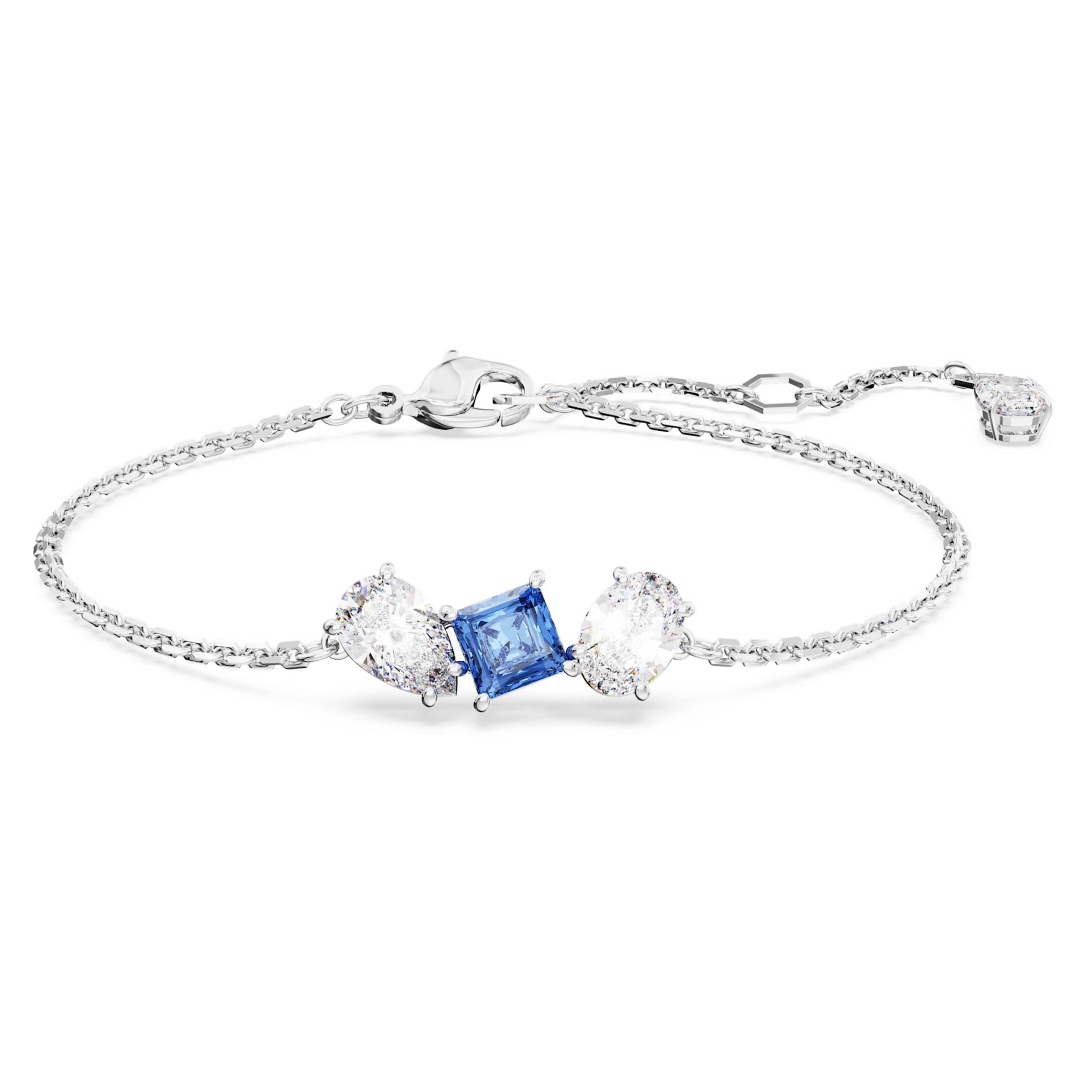 Swarovski Mesmera Bracelet Clear and Blue Mixed Cut Stones