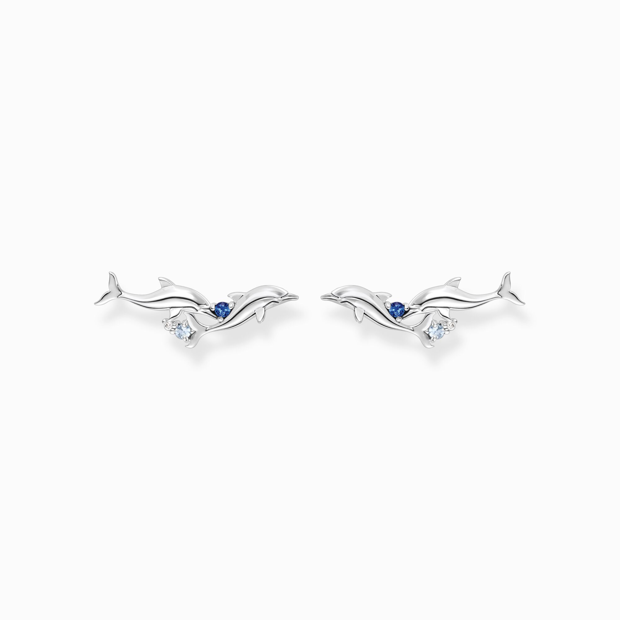Thomas Sabo Sterling Silver Dolphin Climber Stud Earrings