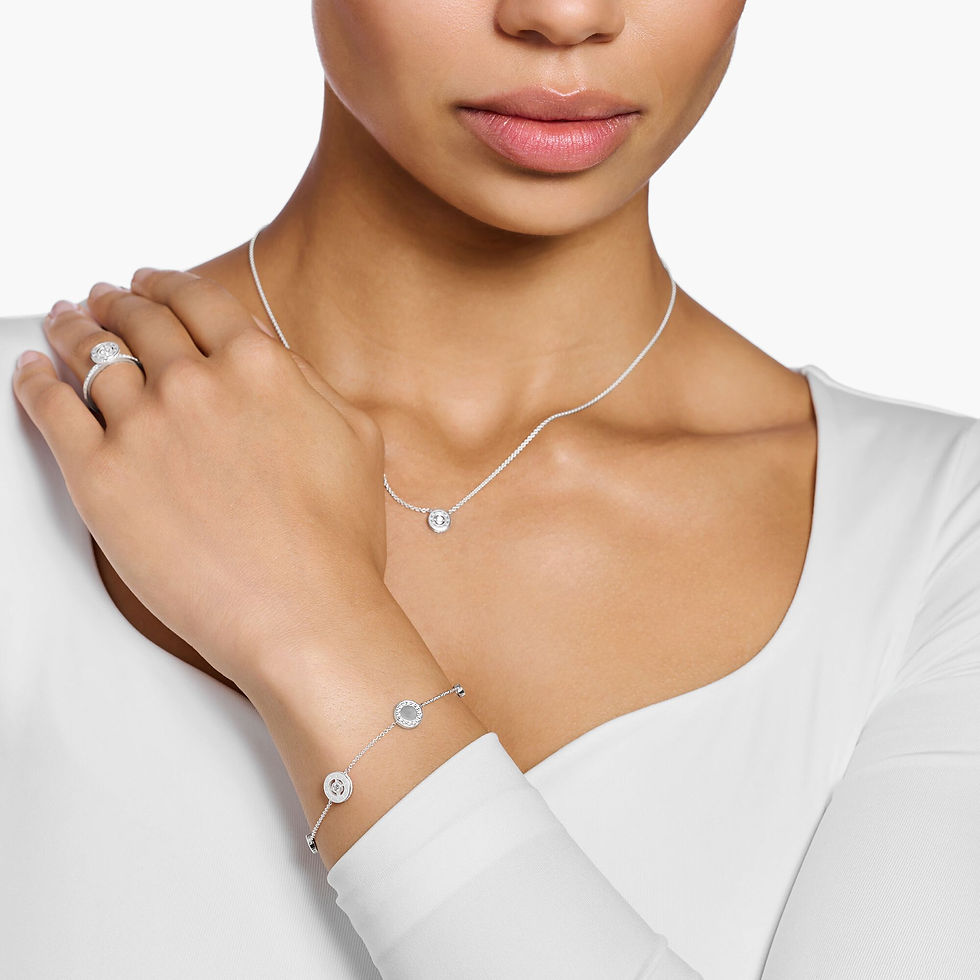 Thumbnail: Thomas Sabo Silver Clear CZ Circles Bracelet