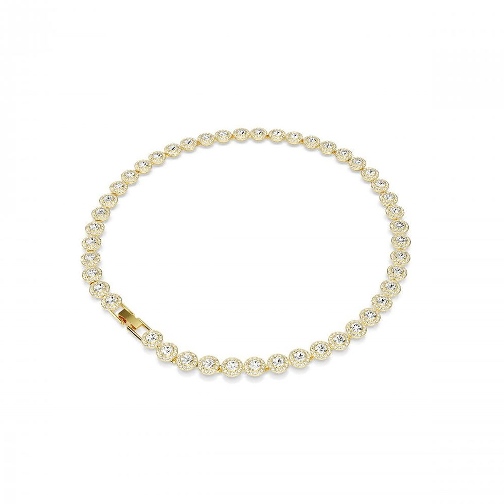 Thumbnail: Swarovski Una Angelic All Round Gold Tone Necklace