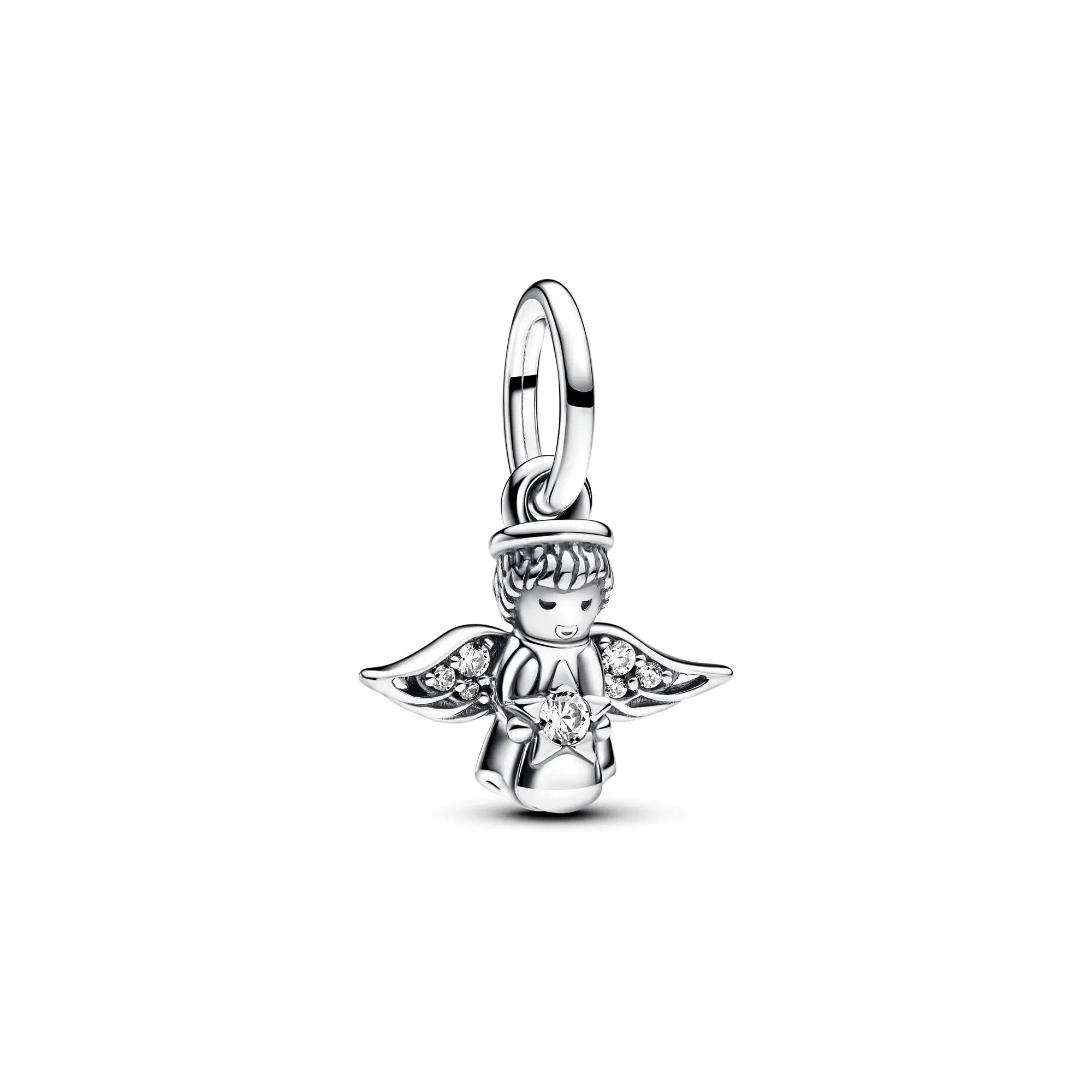 Pandora Sparkling Angel Dangle Silver Charm
