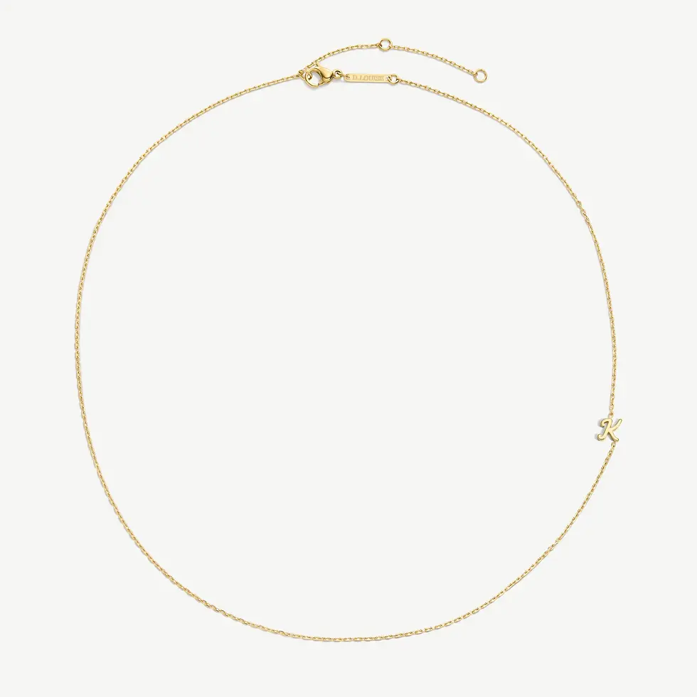 Thumbnail: D.Louise Initial Chain Necklace Gold Plated