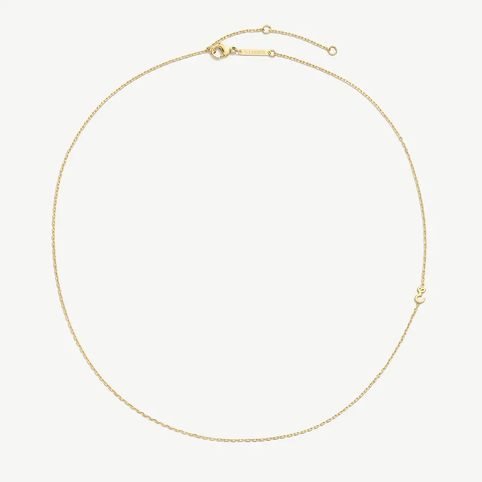 Thumbnail: D.Louise Initial Chain Necklace Gold Plated