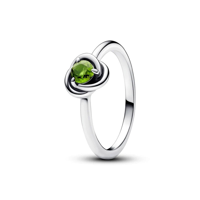 Pandora August Birthstone Eternity Circle Silver Ring