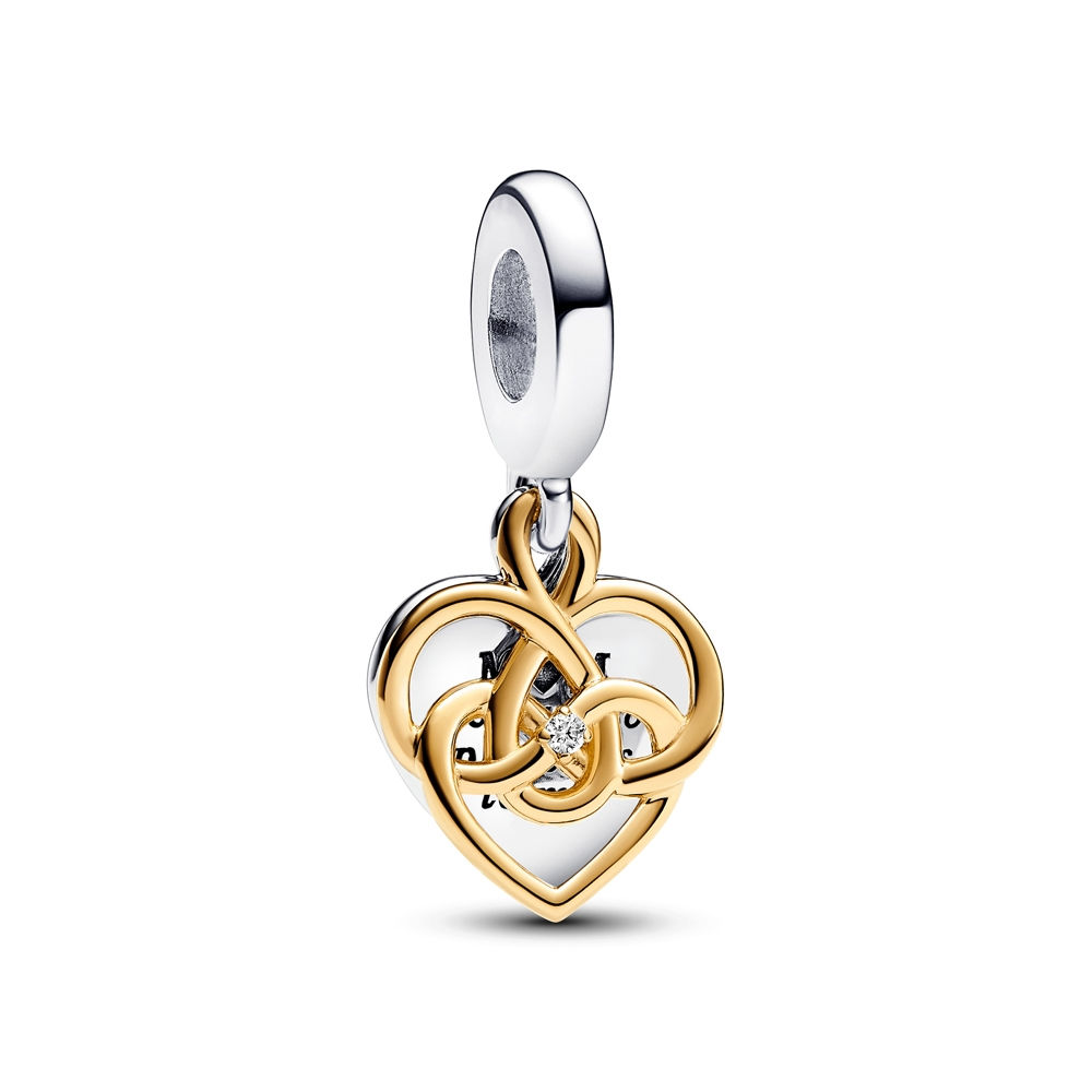 Pandora Lab Grown Diamond Mum Double Dangle Charm
