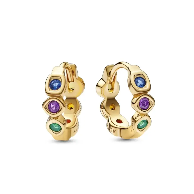 Pandora Marvel Infinity Stones Hoop Earrings