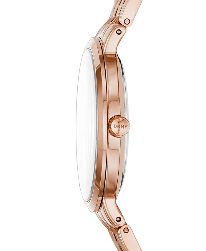 Thumbnail: DKNY Ladies Rose Gold Tone Minetta Watch - NY2504
