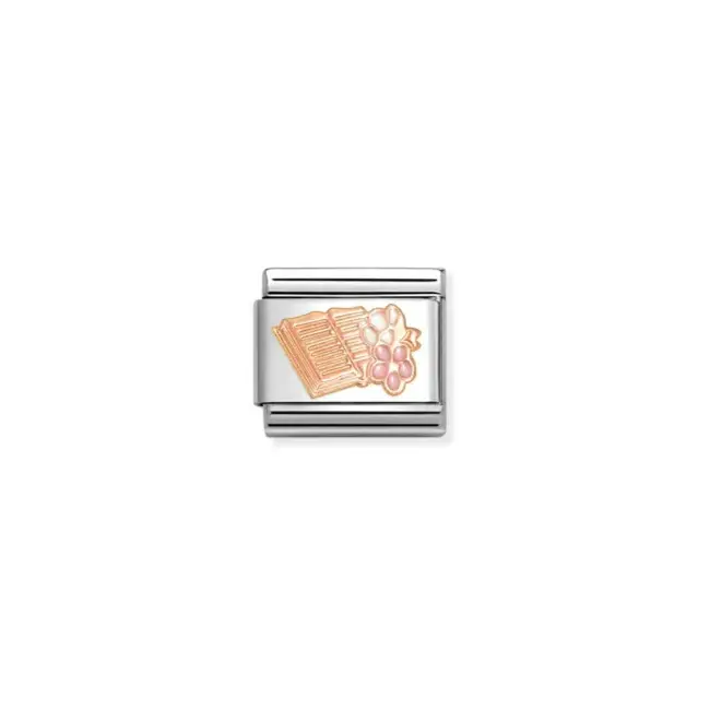 Nomination Classic Rose Gold Reading Book Charm Link