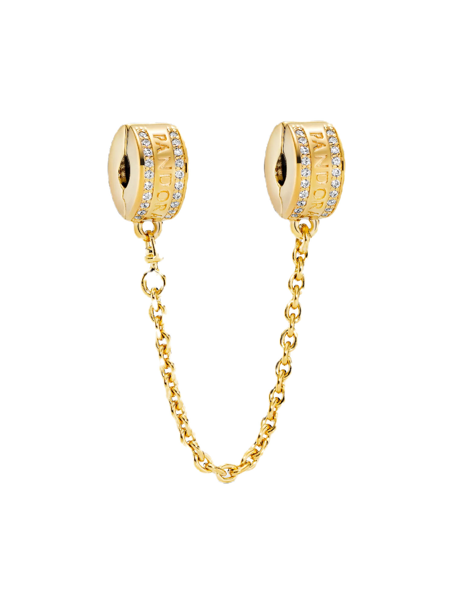 Pandora Logo Gold Plated Safety Chain