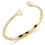 Thumbnail: Swarovski Mesmera Heart Gold Tone Bangle Bracelet
