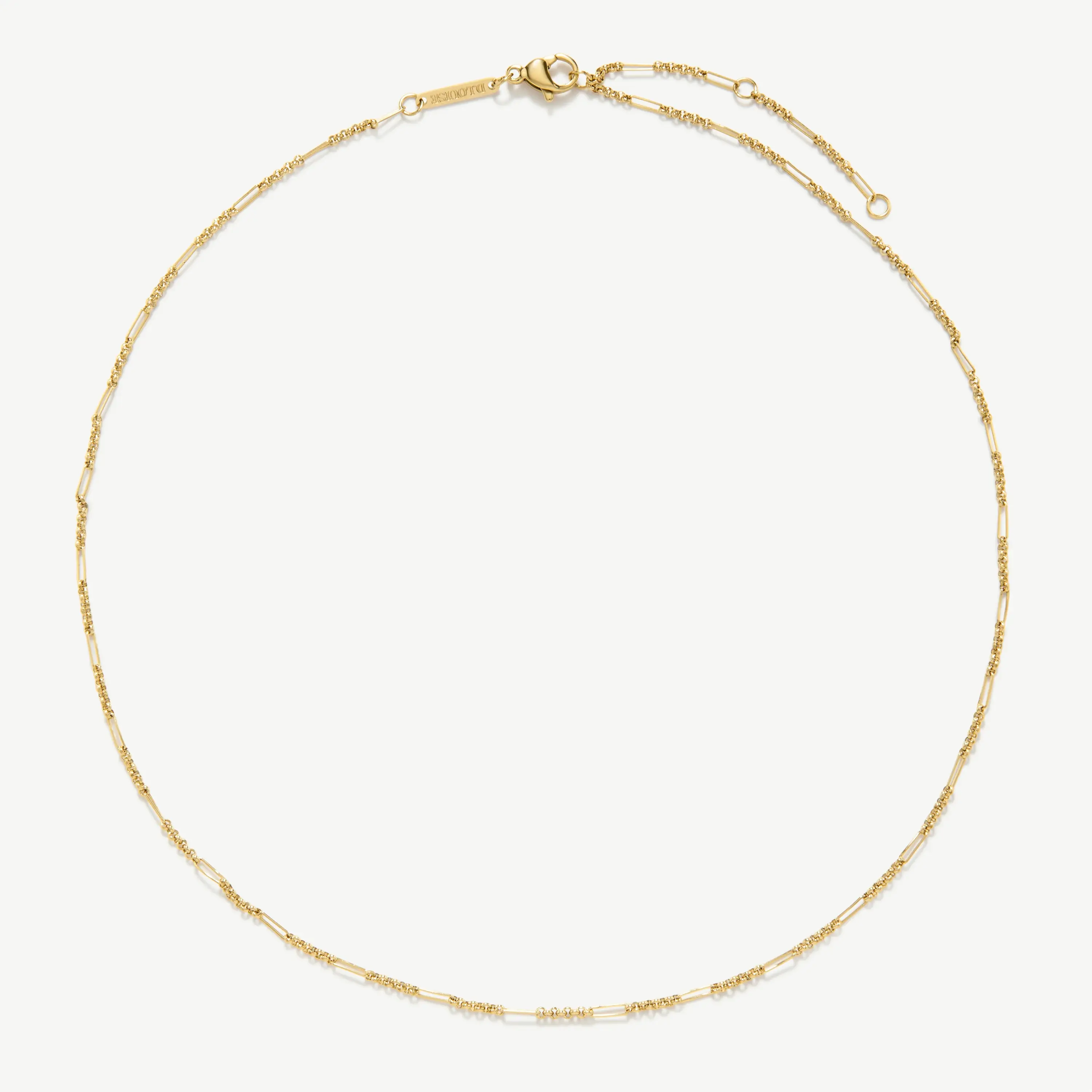 D.Louise Fine Figaro Chain Necklace Gold Plated