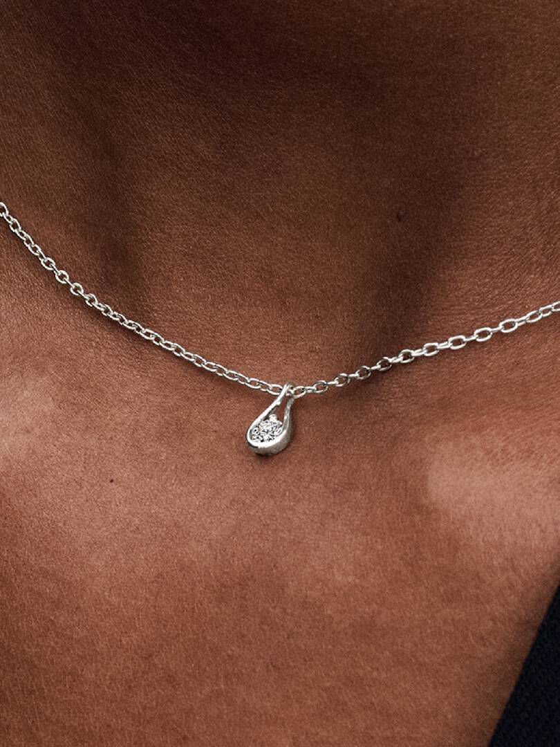 Thumbnail: Pandora Infinite Sterling Silver Lab-grown Diamond Pendant Necklace 0.15 ct