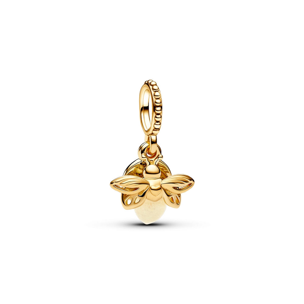 Pandora Glow-in-the-Dark Firefly Gold Plated Charm