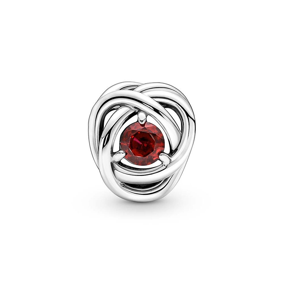 Thumbnail: Pandora July Birthstone Eternity Circle Silver Charm