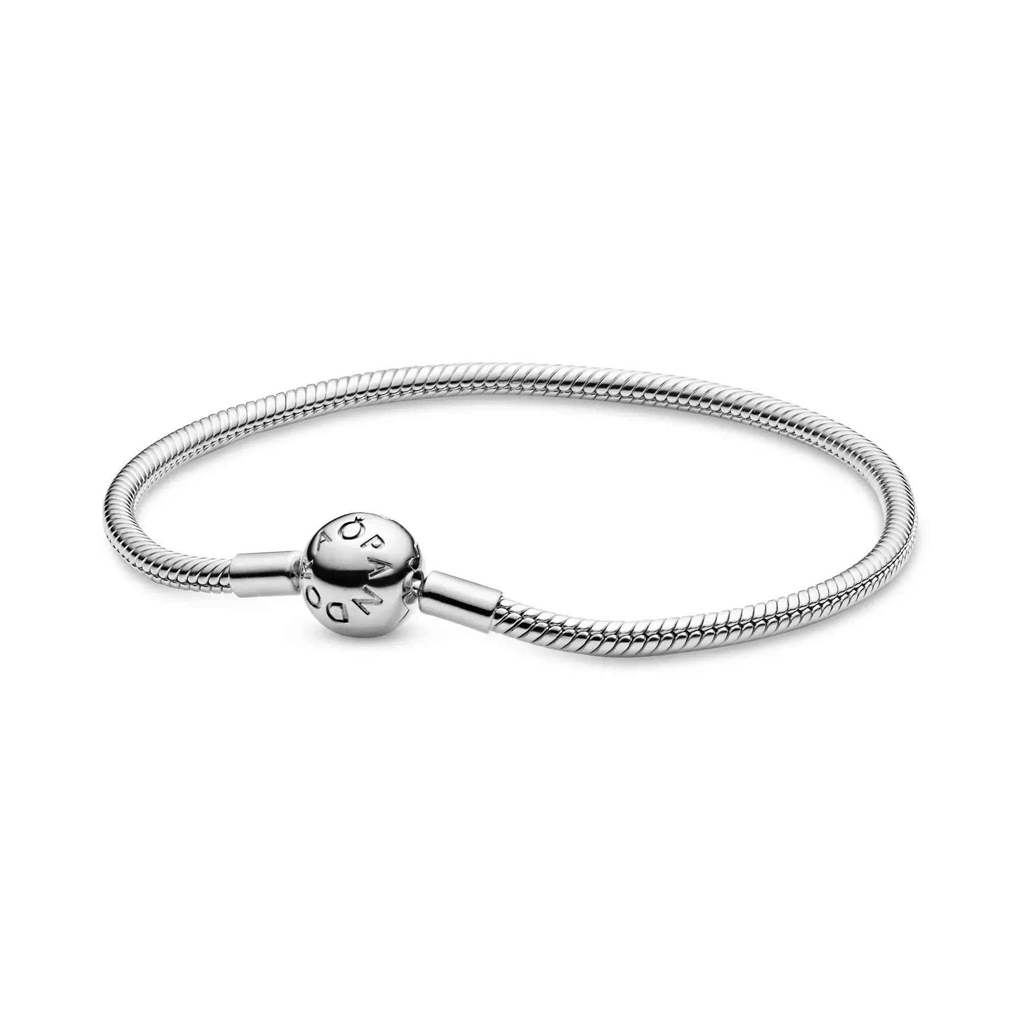 Pandora Moments Smooth Silver Snake Chain Bracelet