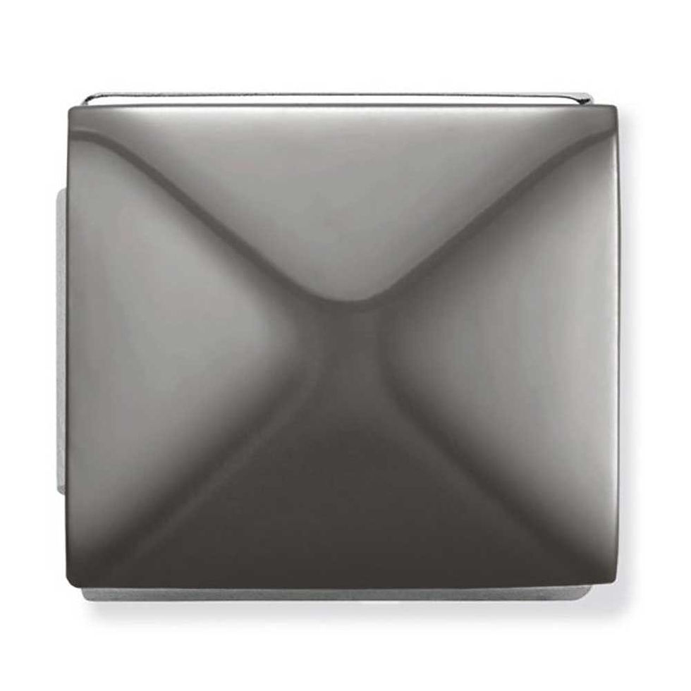 Nomination Mens IKON Stainless Steel Gunmetal Pyramid Charm - 230102/01