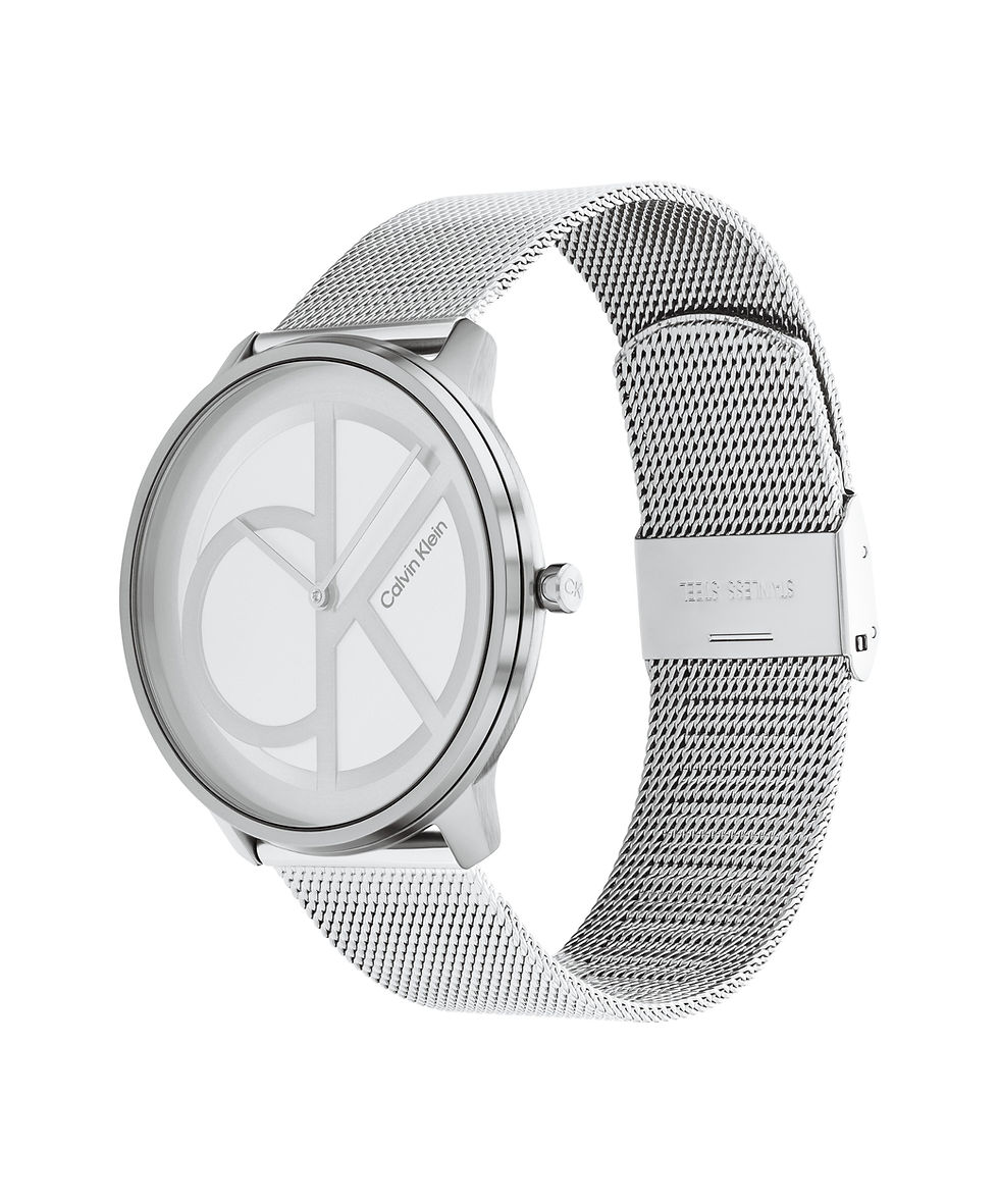 Thumbnail: Calvin Klein Iconic Silver Mesh Strap Watch 25200027