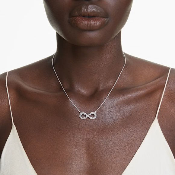 Thumbnail: Swarovski Hyperbola Infinity Pendant Necklace