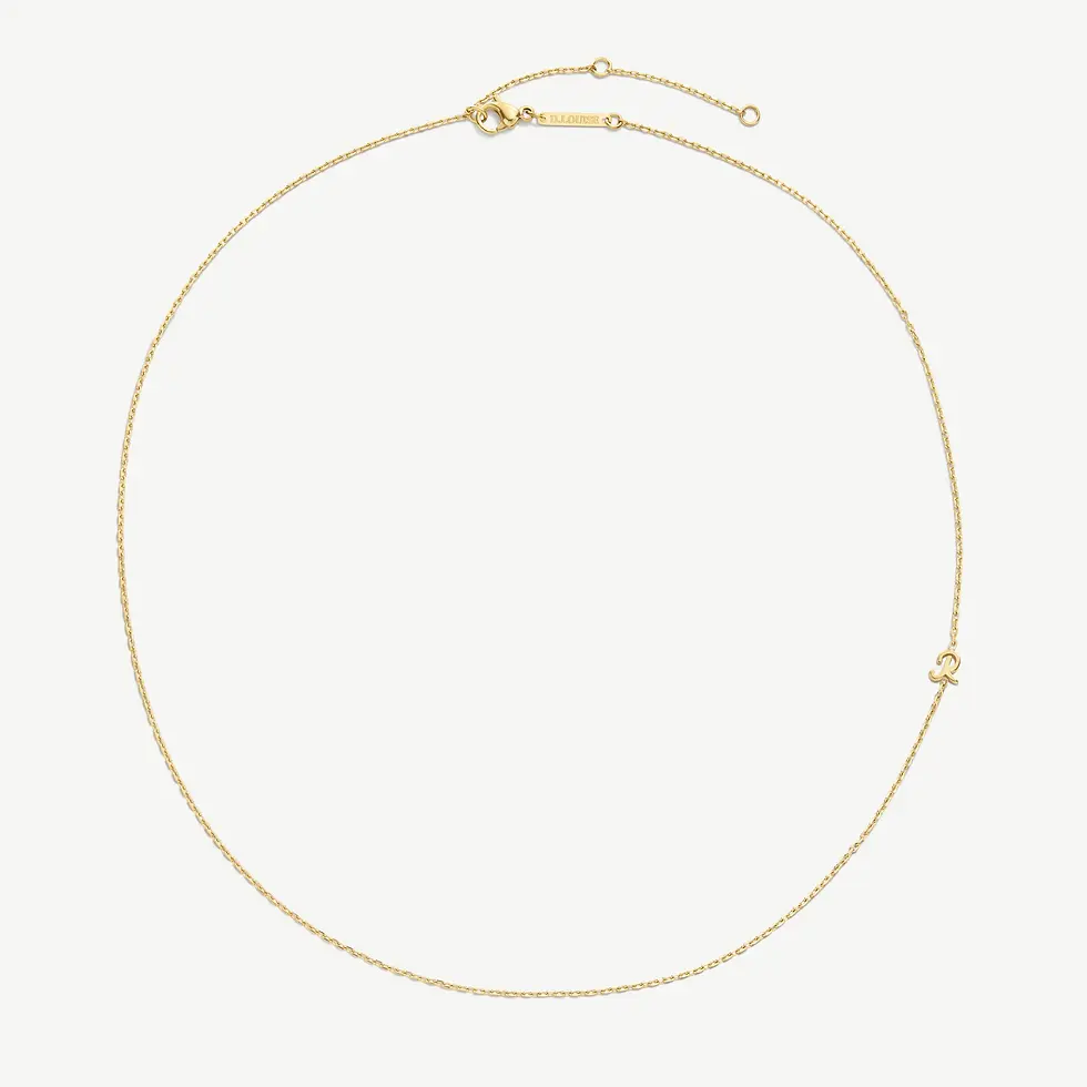 Thumbnail: D.Louise Initial Chain Necklace Gold Plated