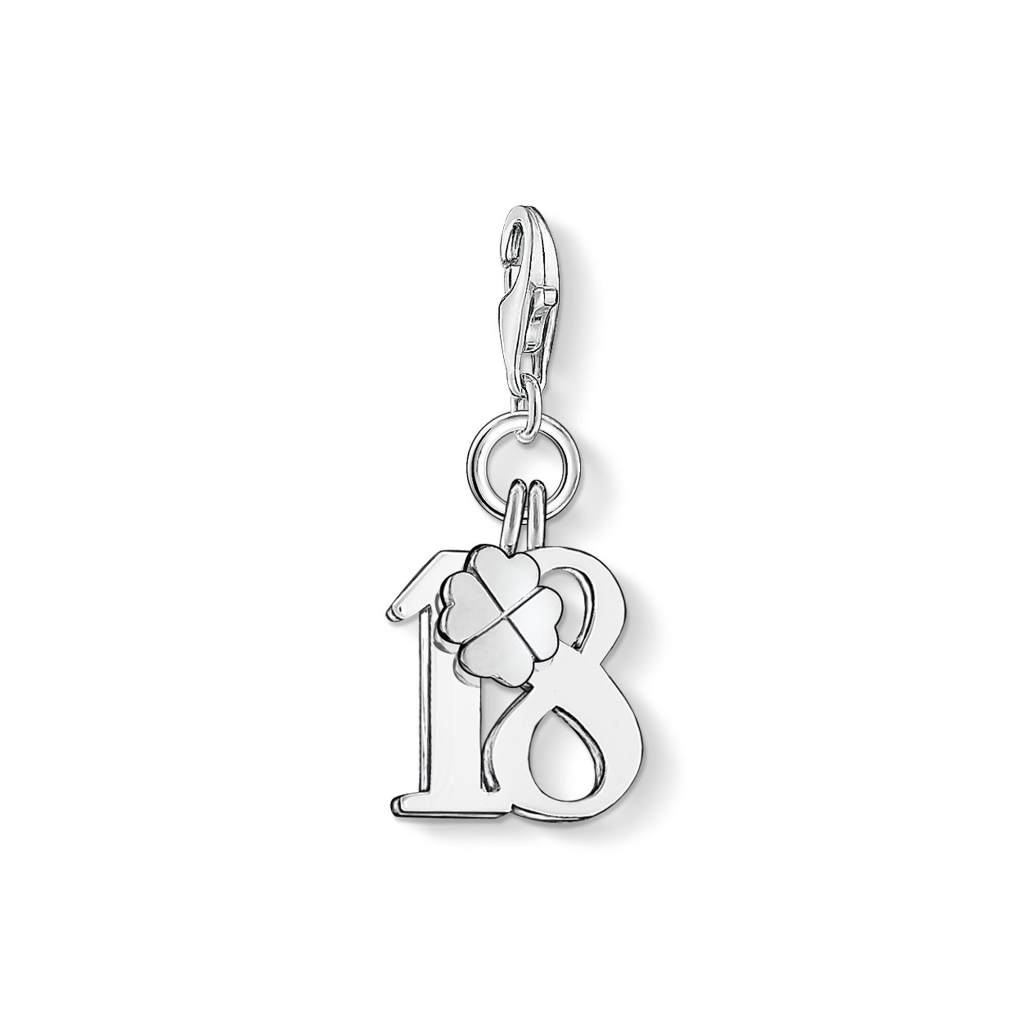 Thomas Sabo Silver Lucky 18 Charm - 0473-001-12