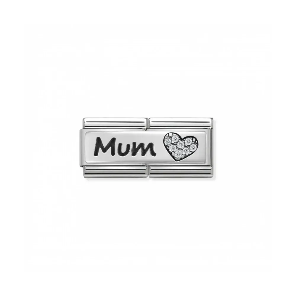 Nomination Classic Silvershine MUM Double Charm Link
