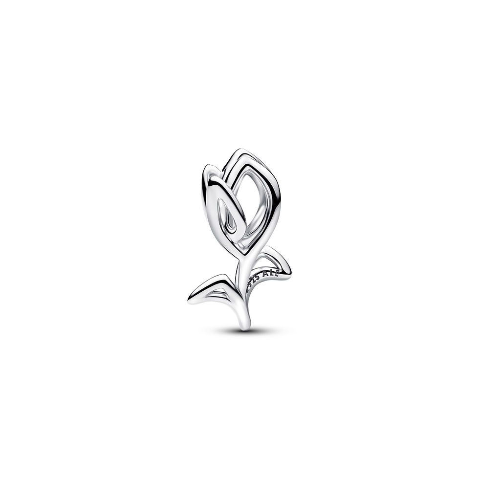 Thumbnail: Pandora Openwork Tulip Thank You Mum Silver Charm