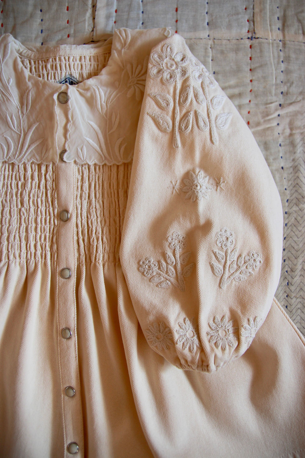 Thumbnail: Denim Tunic, Ivory - Bonjour Diary
