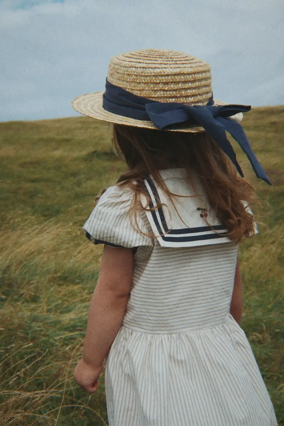 Thumbnail: Allie Sailor Dress, Blue Stripe - Konges Sløjd