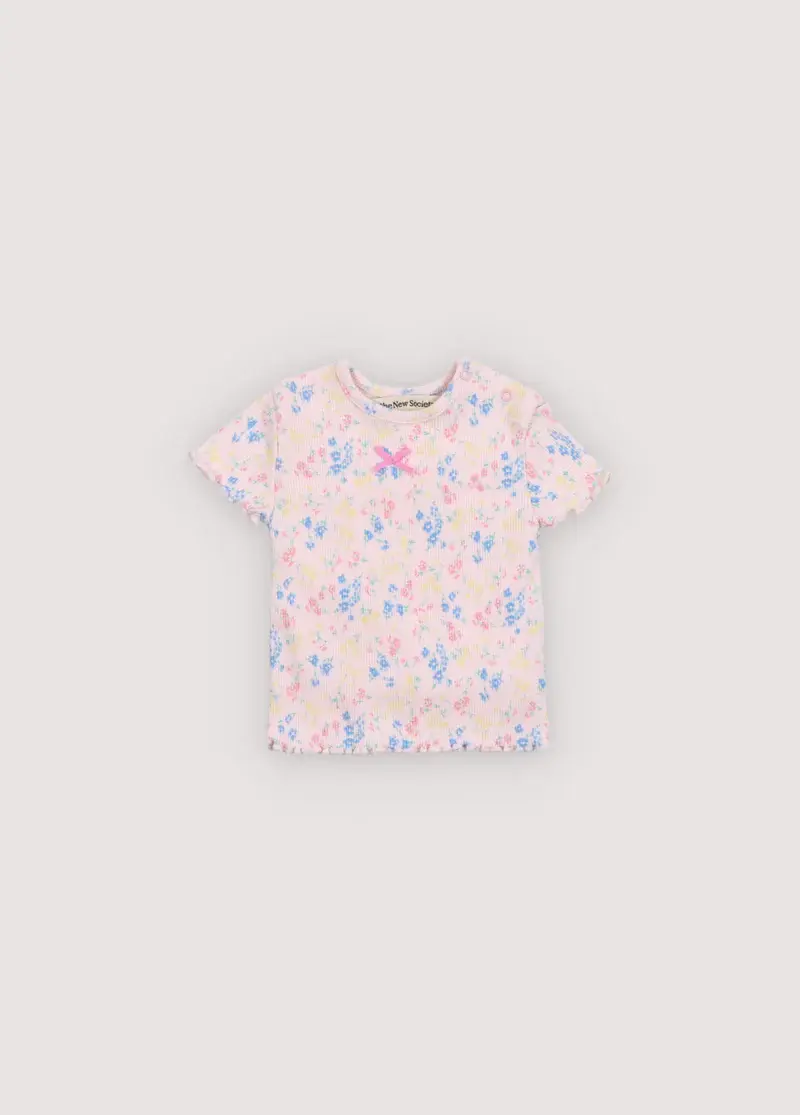 Tns Rib Baby Tee, Sabina Print - The New Society