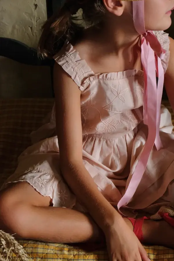 Thumbnail: Mademoiselle Dress, Light Pink Sushi  - Bonjour Diary